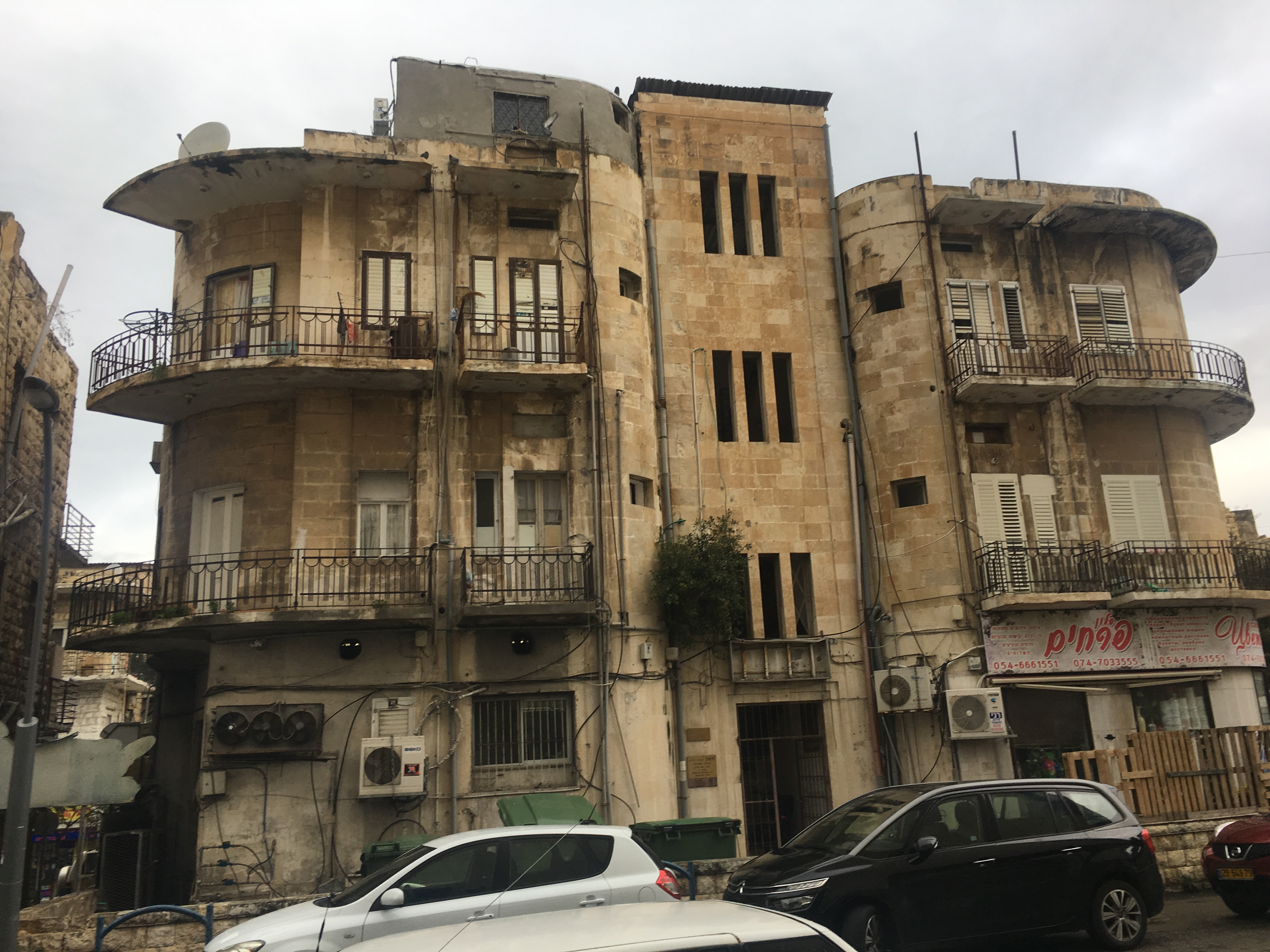 The house in Bauhaus on Hadar in Haifa. C0CEA506-FA5F-49EC-87C4-13E6D1A6C9EE
