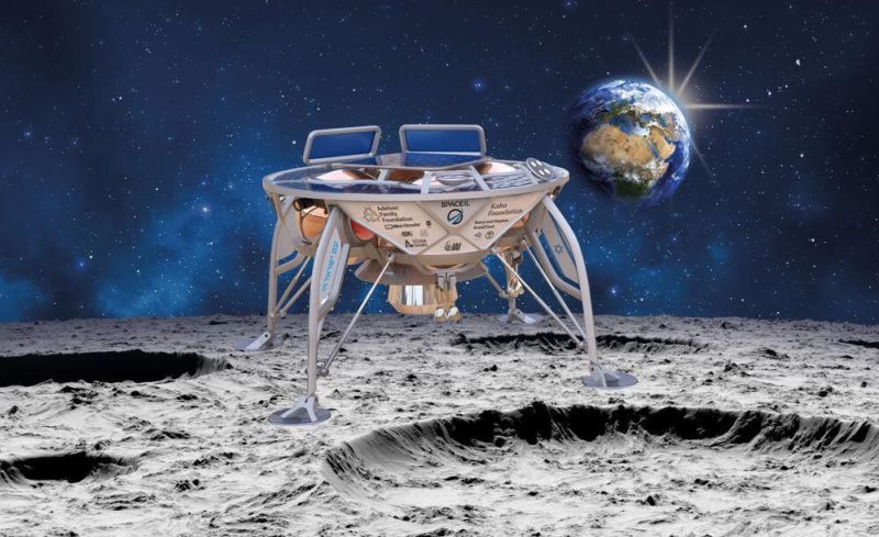 Первый израильский лунный аппарат. Фото "SpaceIL"