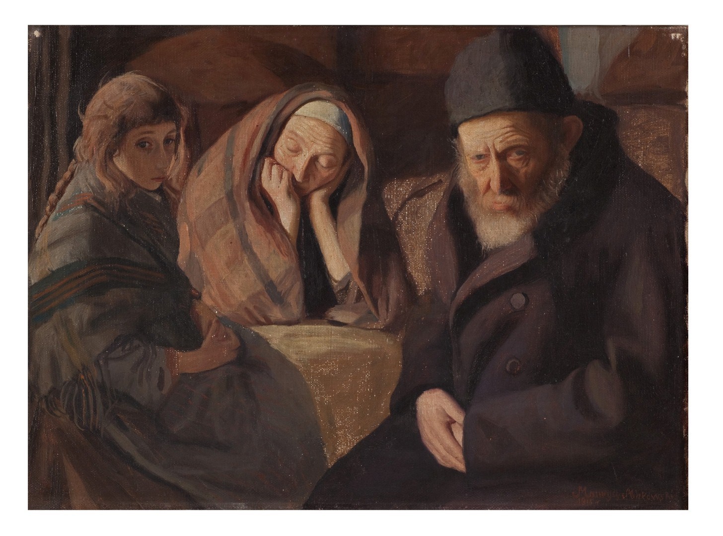 Маурицио Маниковский. Семья еврейских беженцев. 1915. Фото предоставлено музеем. 