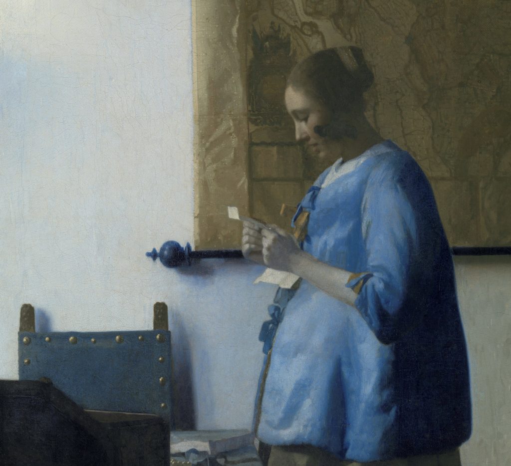 Амстердам: Вермеер «Женщина в голубом, читающая письмо» (1663-1664)
