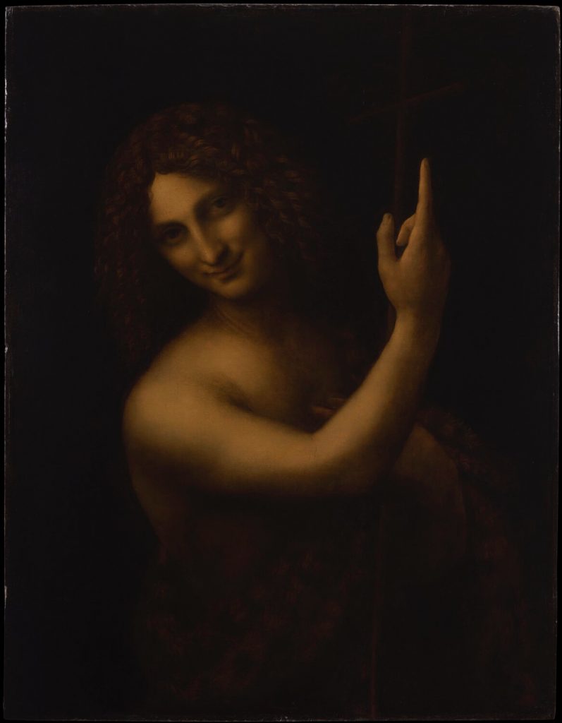Леонардо да Винчи, «Иоанн Креститель» (1508-1519). Предоставлено пресс-службой Лувра Фото: © 2016 Лувр RMN-GP / Тони Кверрек 