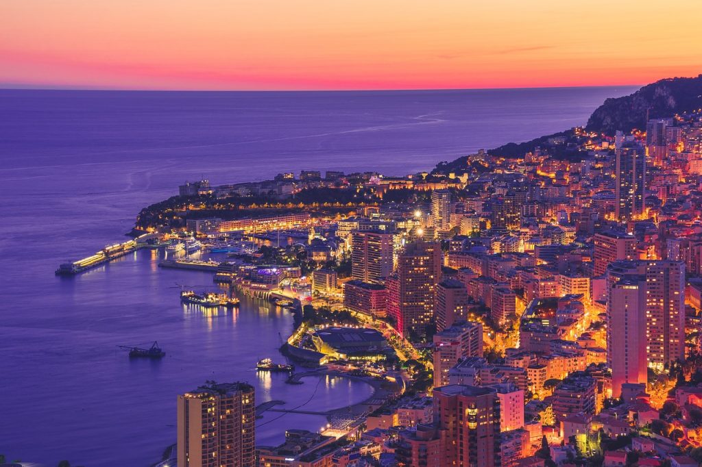 Вечерний Монте Карло. Фото Pixabay